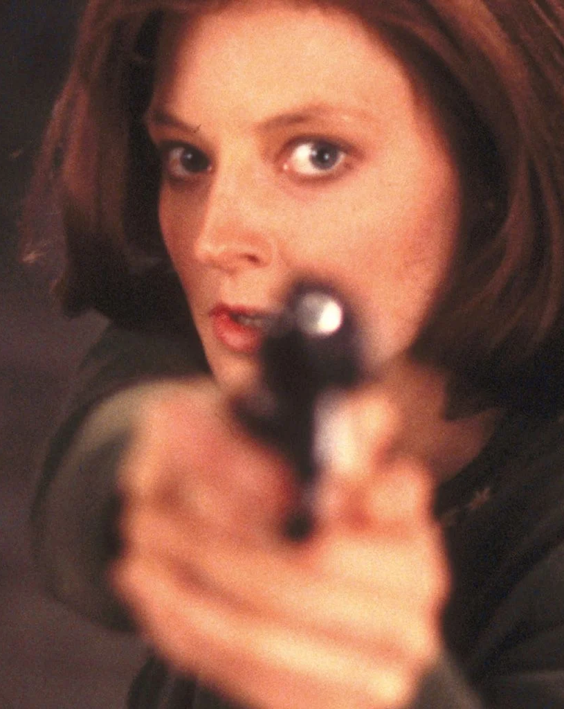 Jodie Foster dans le film Le Silence des agneaux (1991) de Jonathan Demme © Orion Pictures.