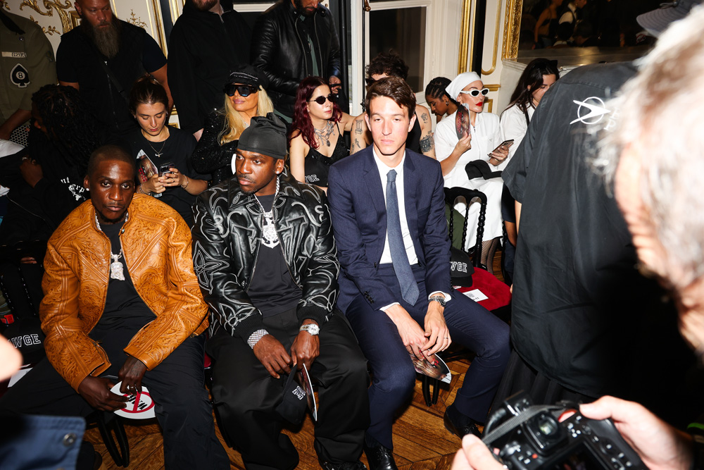 No Malice, Pusha T, Alexandre Arnault au défilé American Sabotage lors de la Fashion Week homme printemps-été 2025 de Paris.
