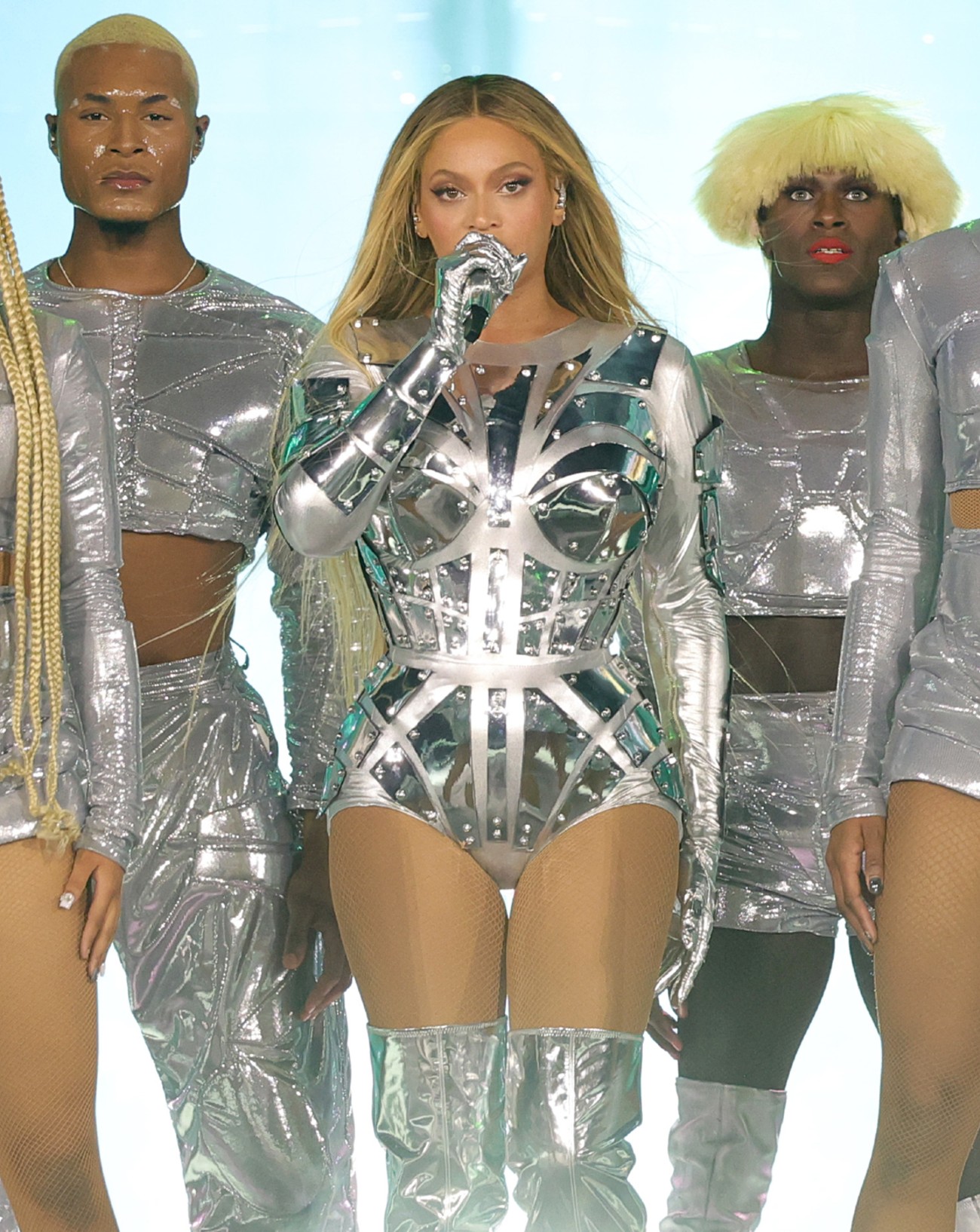 Beyoncé en concert lors du RENAISSANCE WORLD TOUR au Rogers Centre, à Toronto, le 8 juillet 2023. Photo par Kevin Mazur/WireImage for Parkwood via Getty Images.