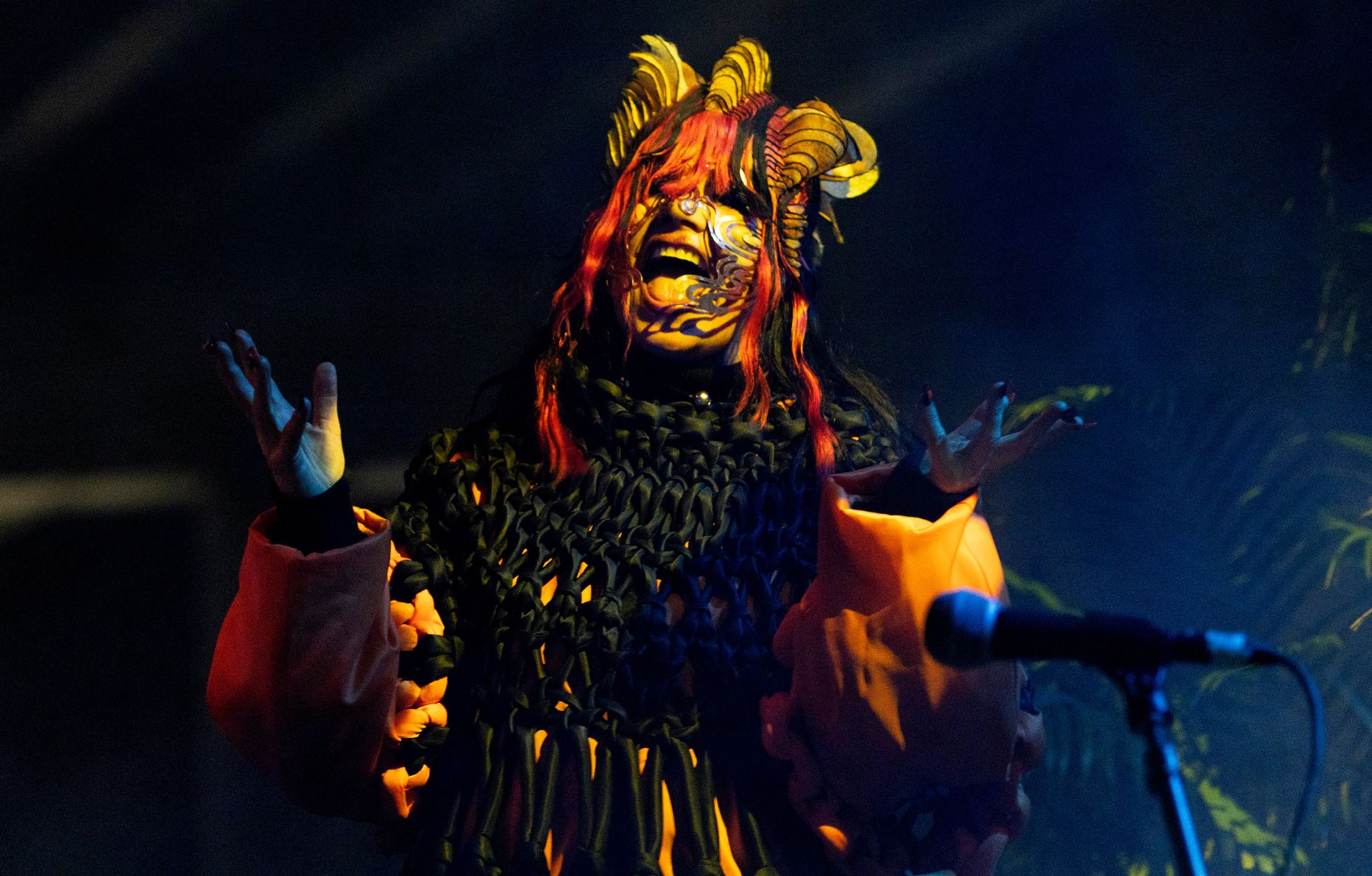La musicienne Björk s'est produite en DJ set à Milan invitée par OTW by Vans.