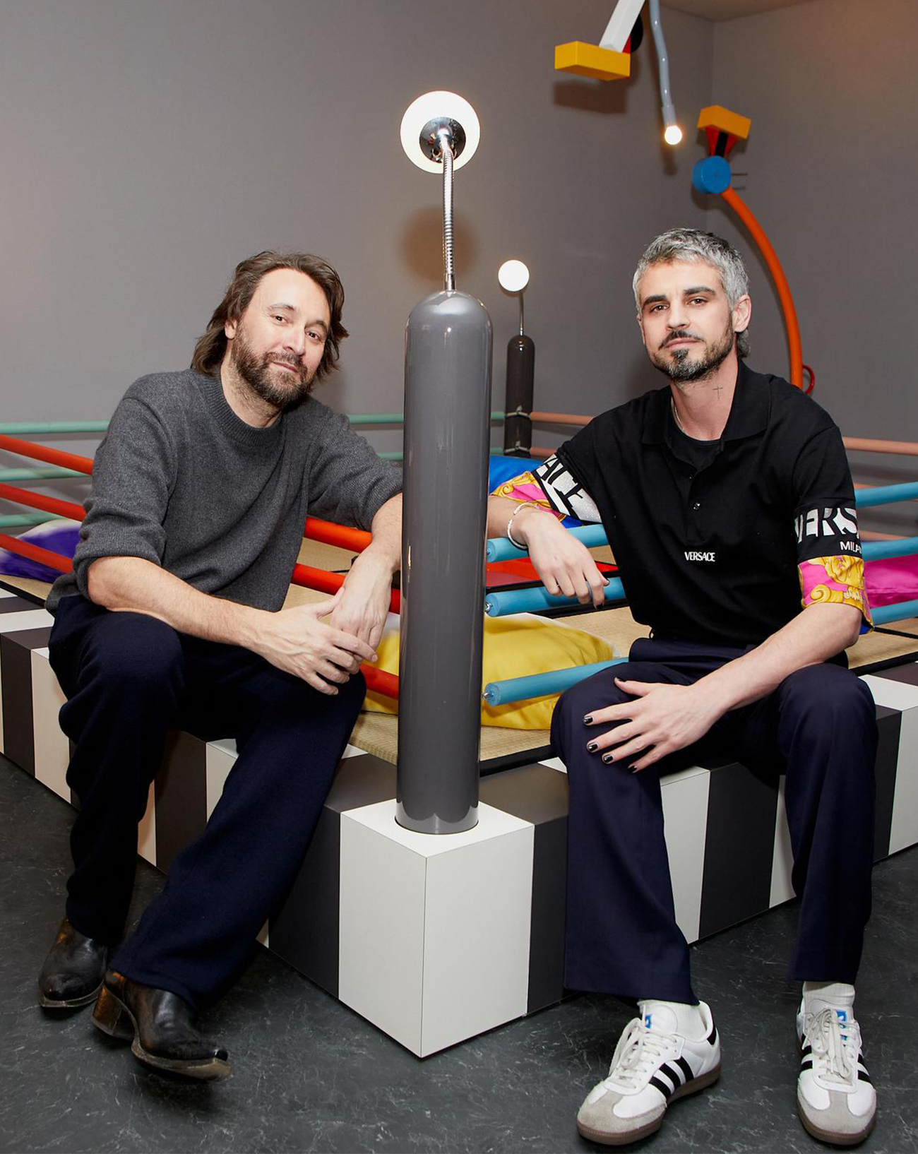 Francesco Vezzoli et Thibaut Wychowanok à la galerie Almine Rech Monaco.