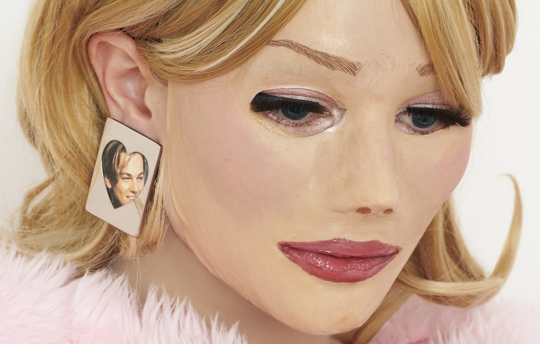 boucle d'oreille médaillon cœur d'heygere